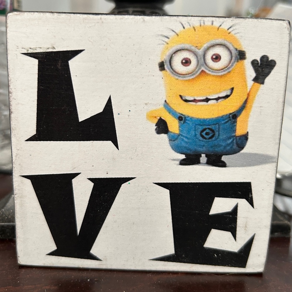 Minion Block Sign